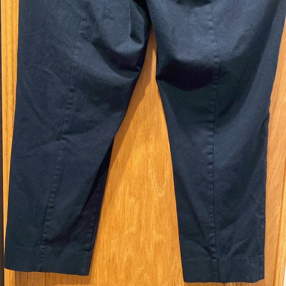 Elle Black High Rise Cotton Stretch Cropped Dress Pants Size 12 - Picture 8 of 8